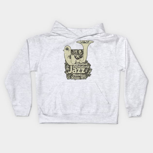 Festival International de Jazz Montreux 1971 Kids Hoodie by JCD666